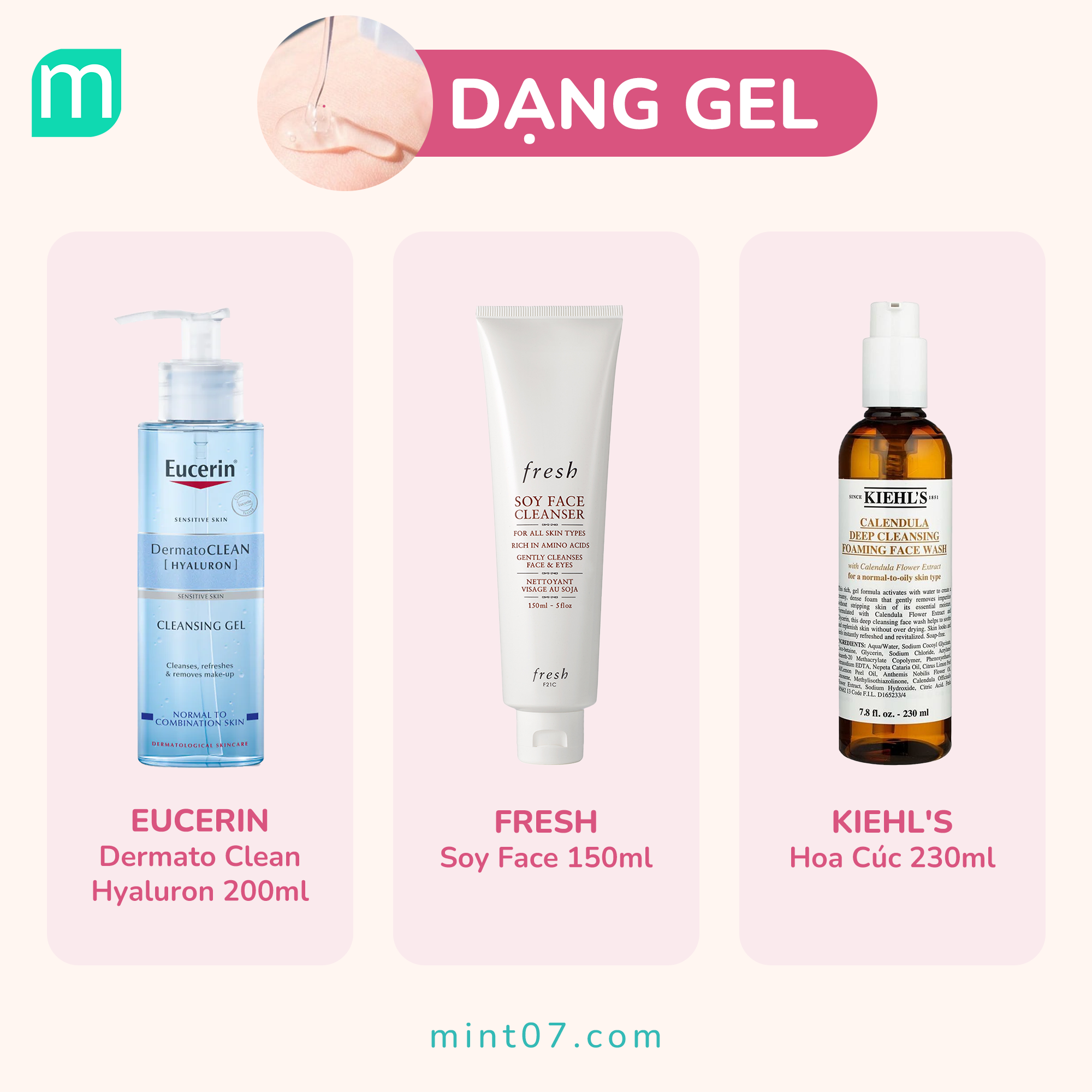 Tổng Hợp Sữa Rửa Mặt Cho Da Khô