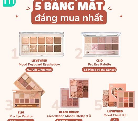 5 Bảng Mắt Đáng Mua Nhất Tại Mint Cosmetics