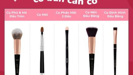 5 Cây Cọ Vacosi Mà Makeup Cơ Bản Phải Có