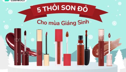 5 Thỏi Son Đỏ Cho Mùa Giáng Sinh