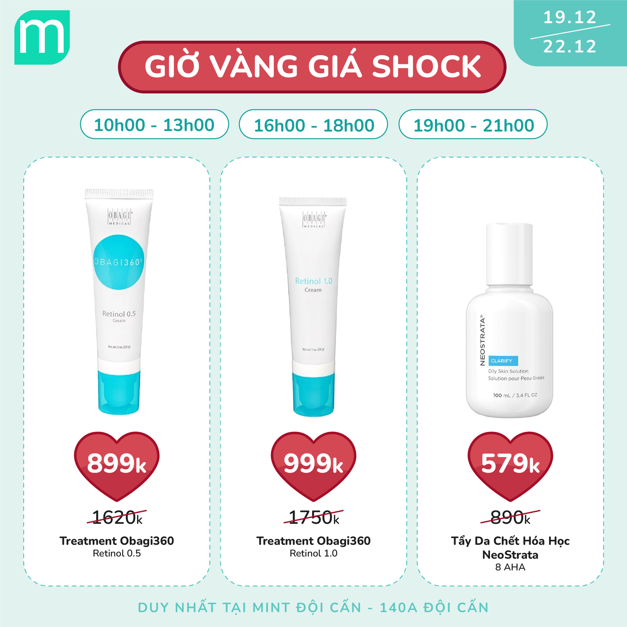 DEAL GIỜ VÀNG GIÁ SHOCK Tại Mint Đội Cấn 