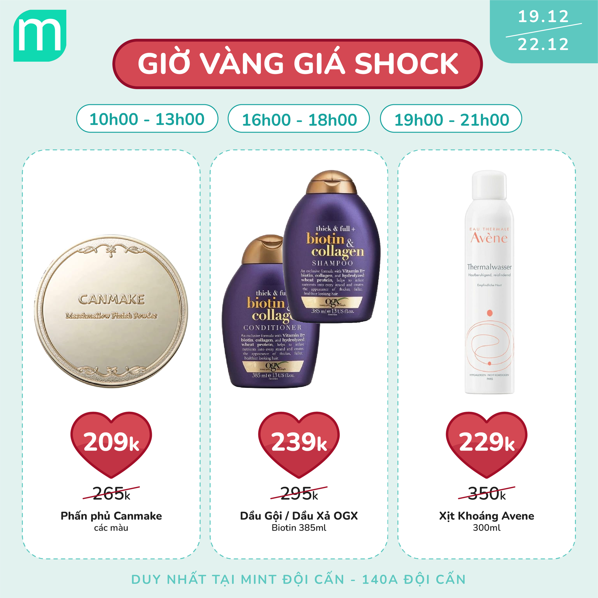 DEAL GIỜ VÀNG GIÁ SHOCK Tại Mint Đội Cấn 
