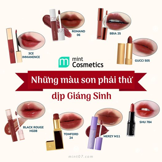 Những Màu Son Phải Thử Mùa Giáng Sinh Này