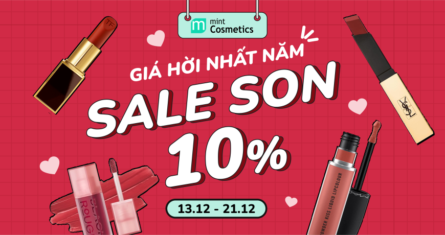 SALE SON 10% - GIÁ HỜI NHẤT NĂM