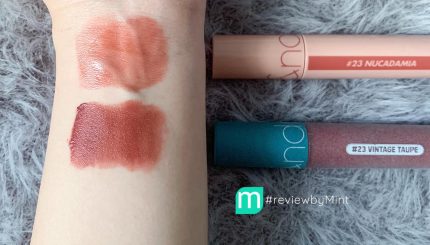 So Sánh Romand 23 Juicy Lasting Tint VS Romand 23 Zero Velvet Tint So Sánh Romand 23 Juicy Lasting Tint VS Romand 23 Zero Velvet Tint