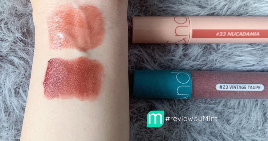So Sánh Romand 23 Juicy Lasting Tint VS Romand 23 Zero Velvet Tint So Sánh Romand 23 Juicy Lasting Tint VS Romand 23 Zero Velvet Tint