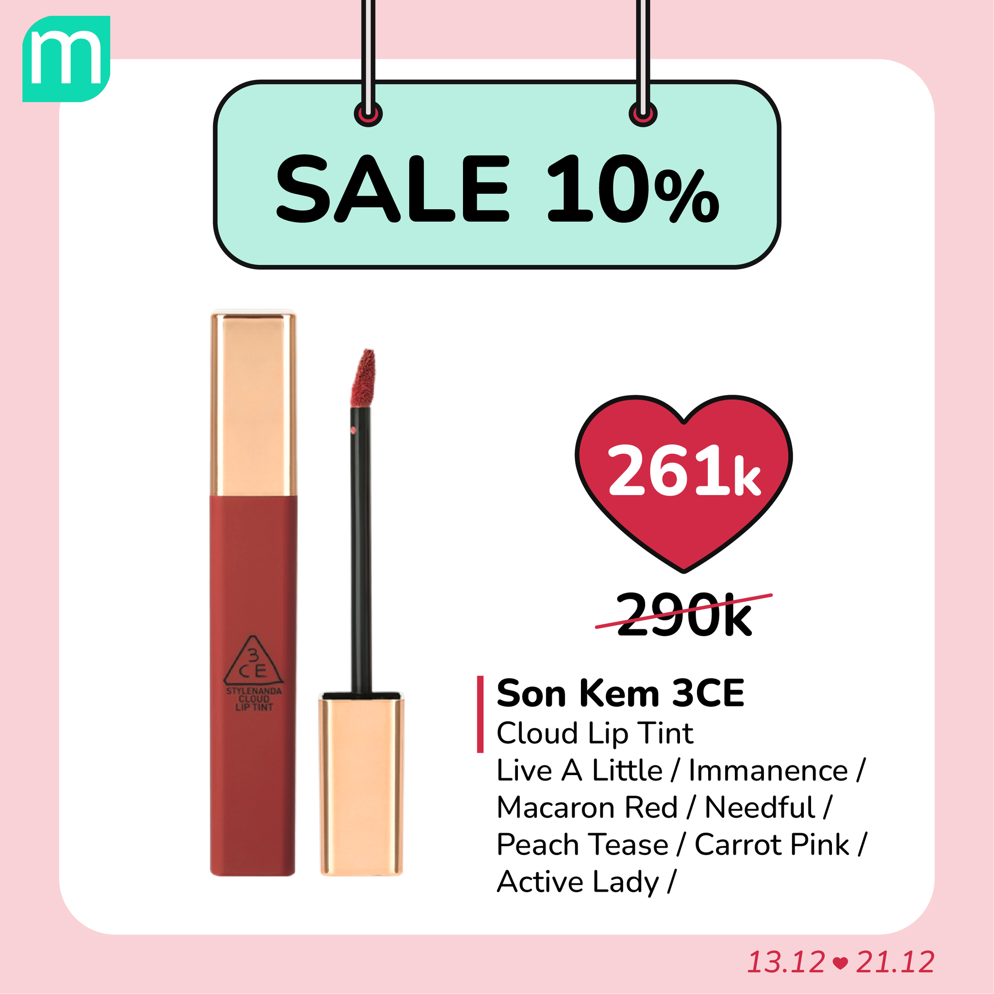 SALE SON 10% - GIÁ HỜI NHẤT NĂM