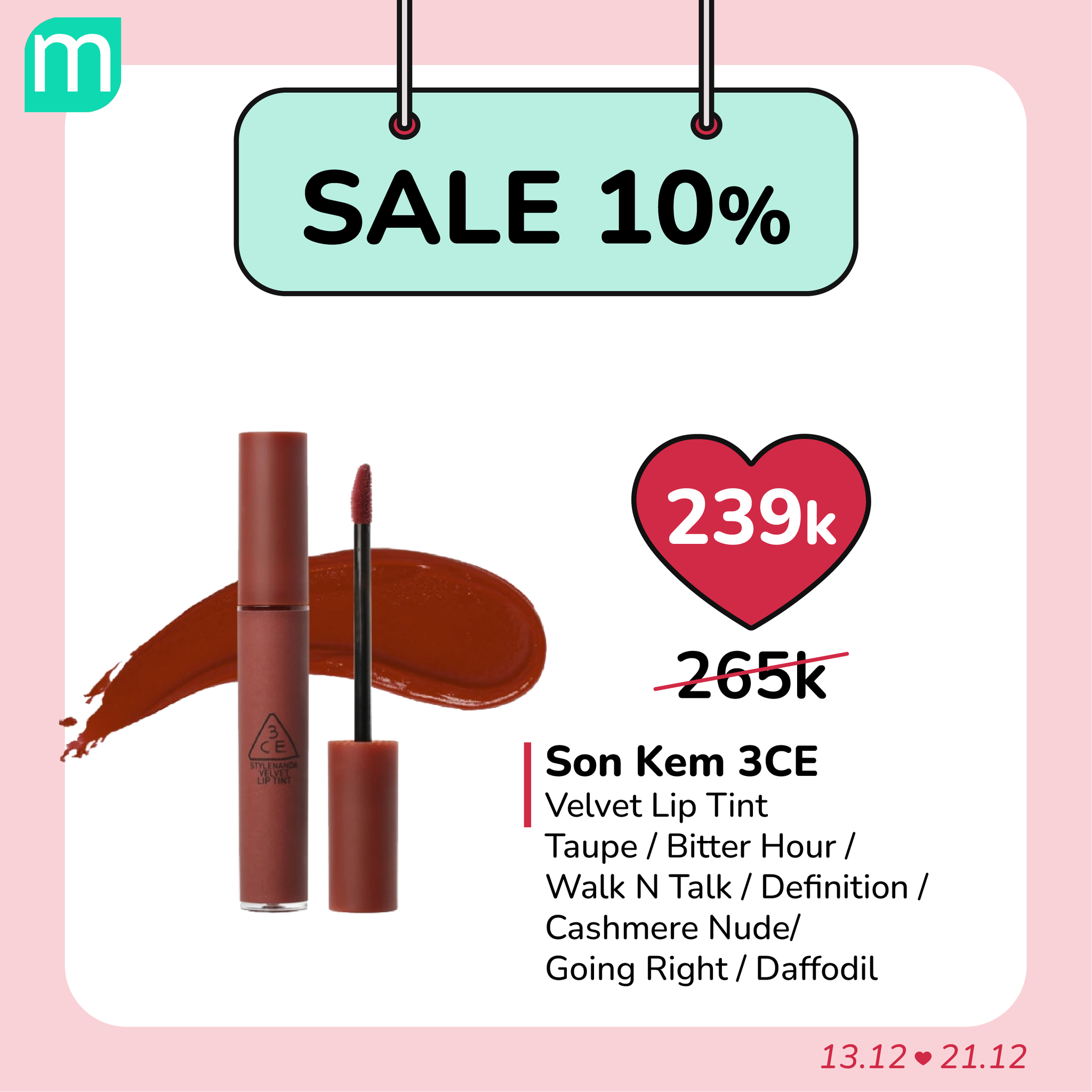 SALE SON 10% - GIÁ HỜI NHẤT NĂM