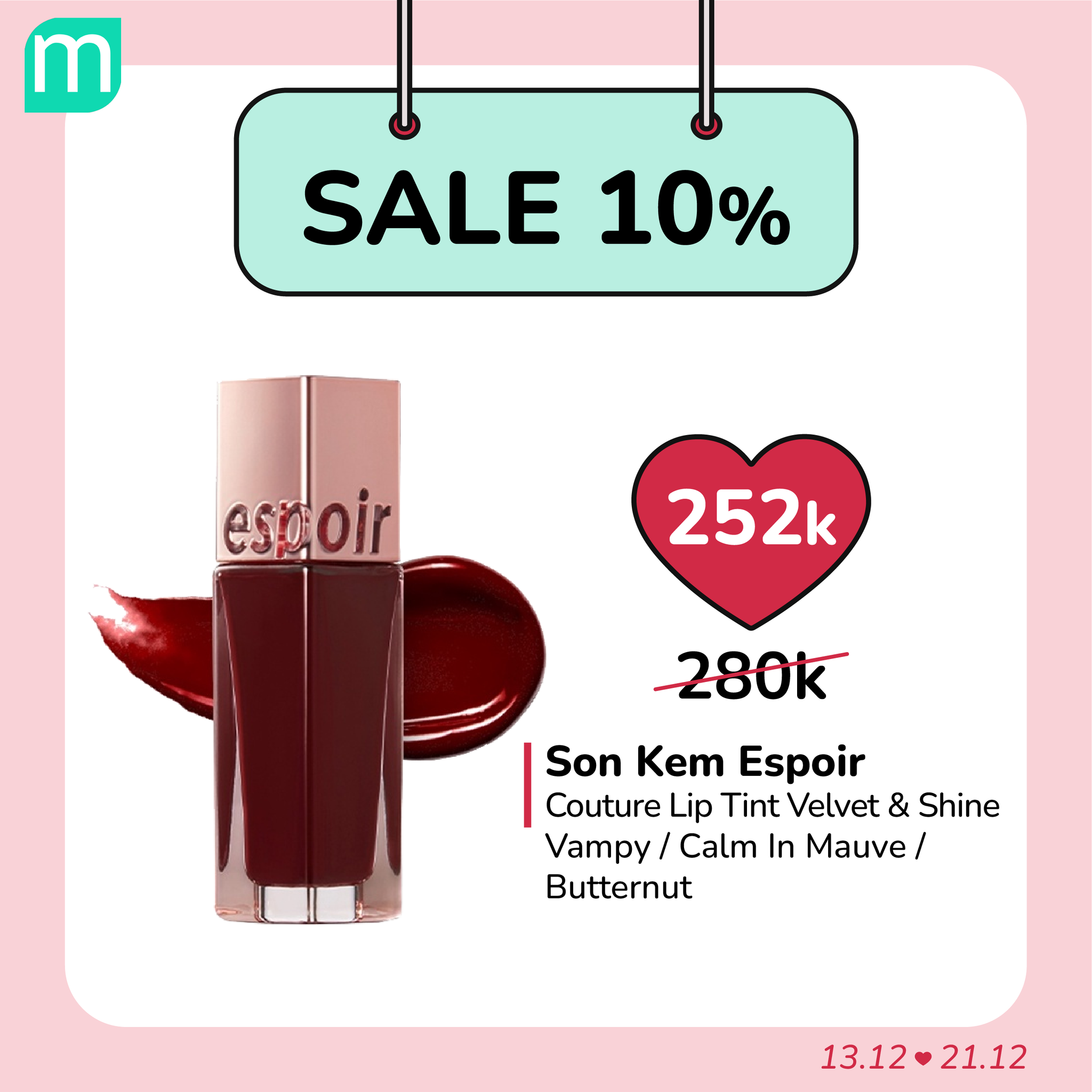 SALE SON 10% - GIÁ HỜI NHẤT NĂM