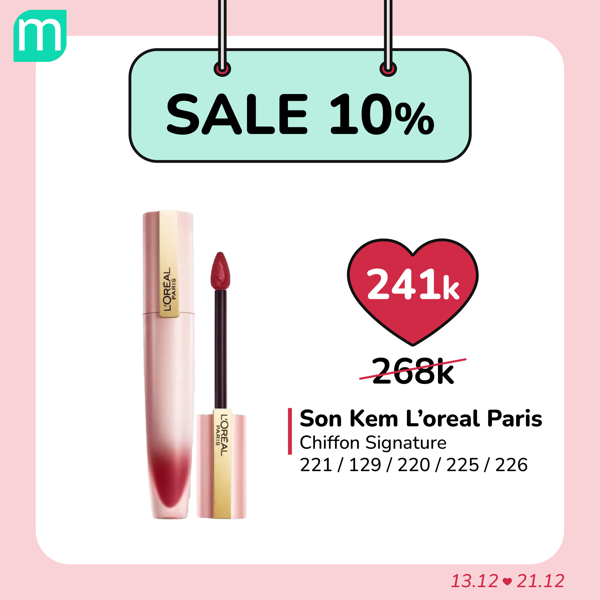SALE SON 10% - GIÁ HỜI NHẤT NĂM