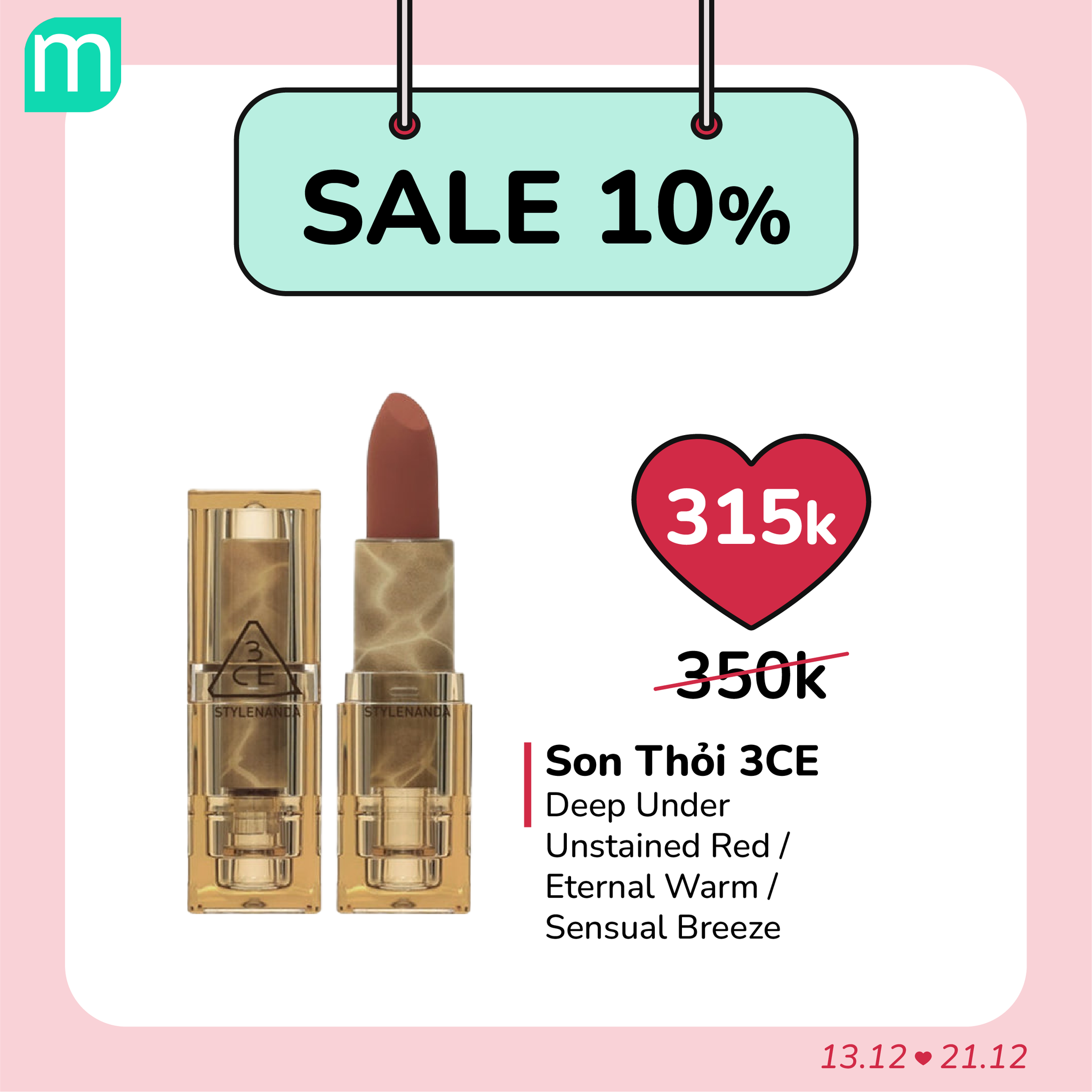 SALE SON 10% - GIÁ HỜI NHẤT NĂM
