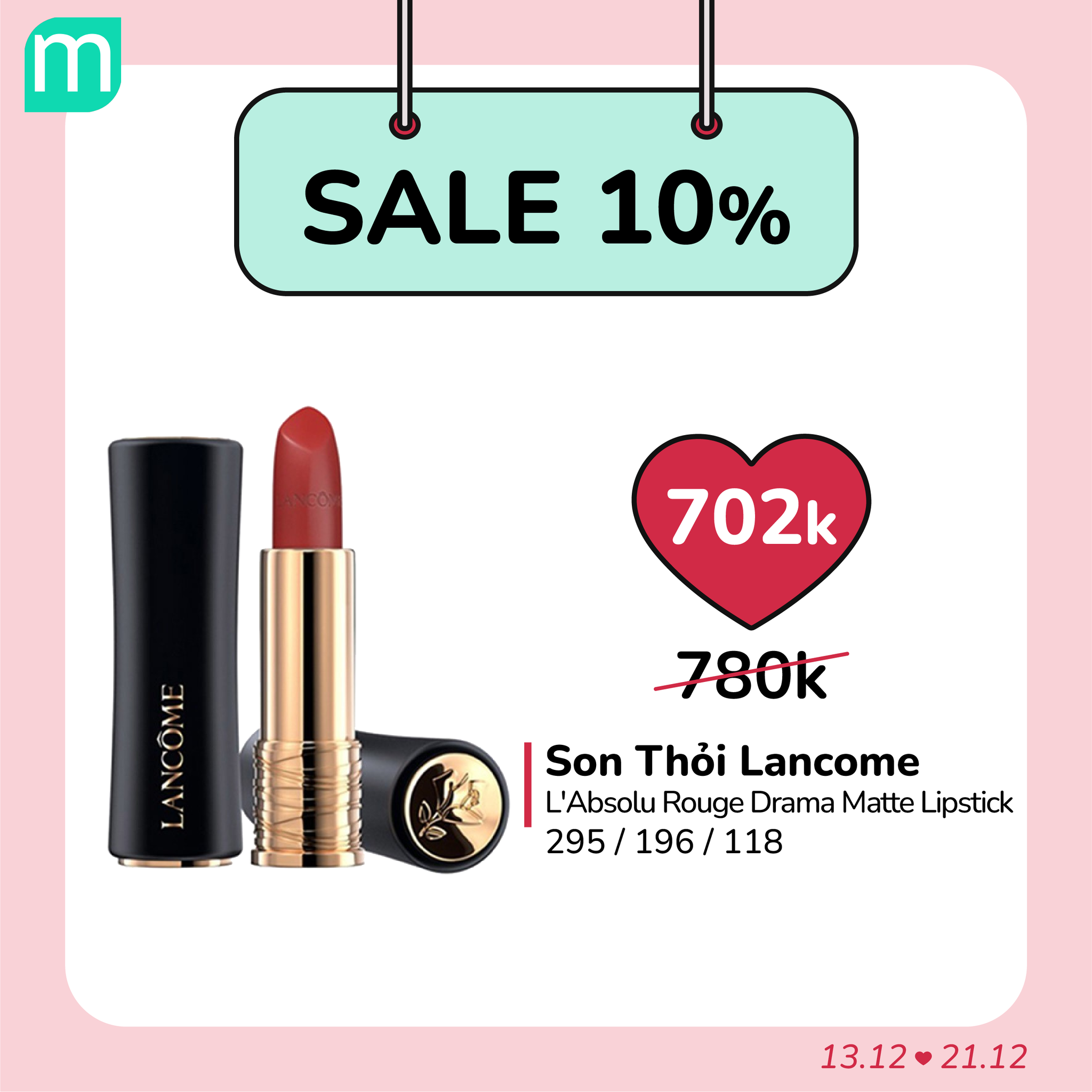 SALE SON 10% - GIÁ HỜI NHẤT NĂM