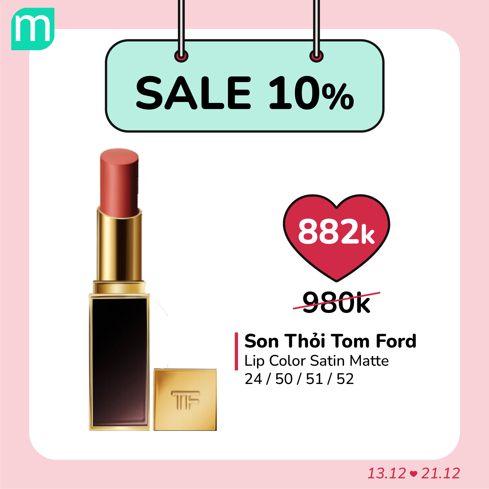 SALE SON 10% - GIÁ HỜI NHẤT NĂM
