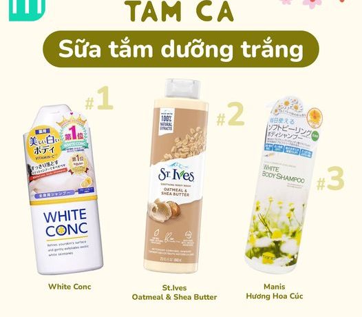 Tam Ca Sữa Tắm Dưỡng Trắng Da Nhà Mint