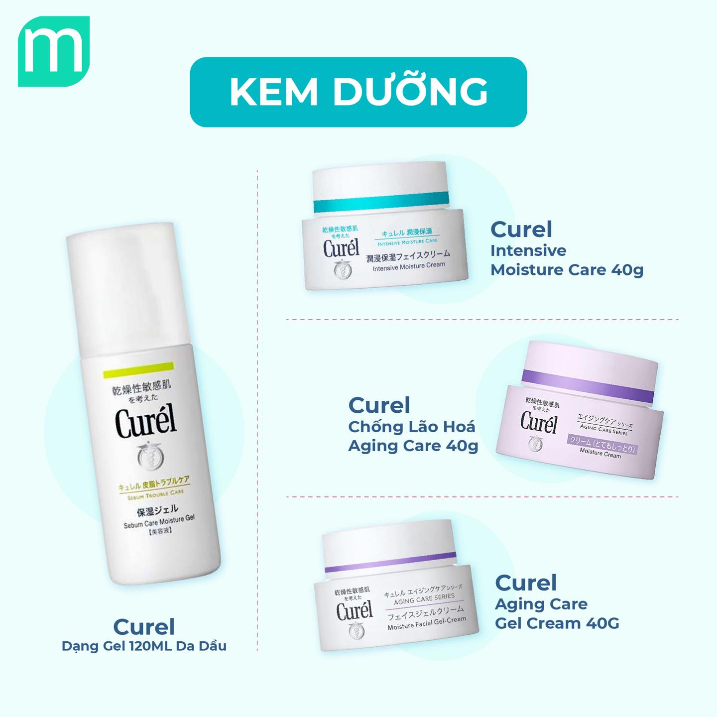 Tổng Hợp Các Sản Phẩm Của Curél Tại Mint Cosmetics