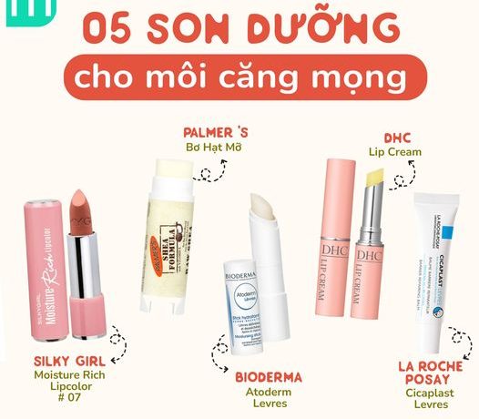 Top 5 Son Dưỡng Cho Môi Căng Mọng Không Cần Filler