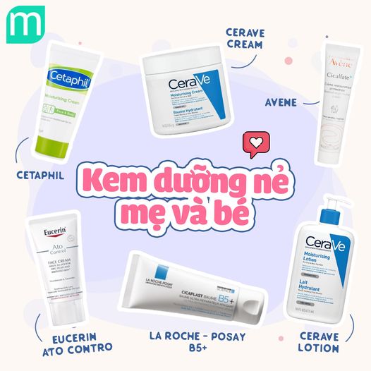 TOP 6 Loại Kem Dưỡng Siêu Ẩm Cho Mẹ Và Bé TOP 6 Loại Kem Dưỡng Siêu Ẩm Cho Mẹ Và Bé