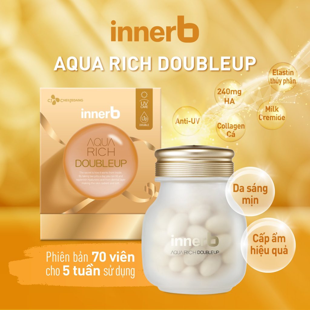 Viên Uống Cấp Nước Innerb Aqua Rich Doubleup 70 Viên Viên Uống Cấp Nước Innerb Aqua Rich Doubleup 70 Viên