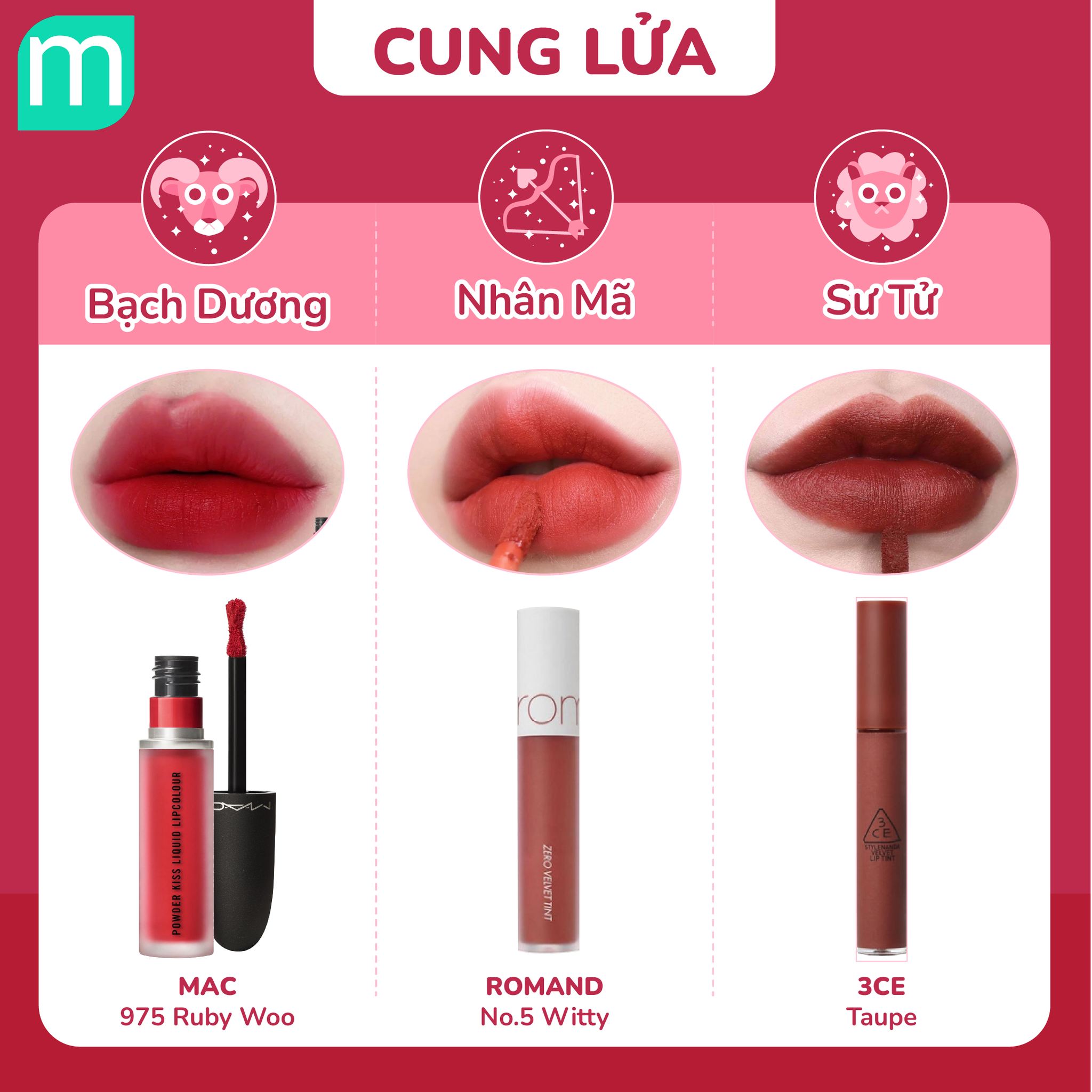Màu Son Năm Mới Cho 12 Cung Hoàng Đạo 2023