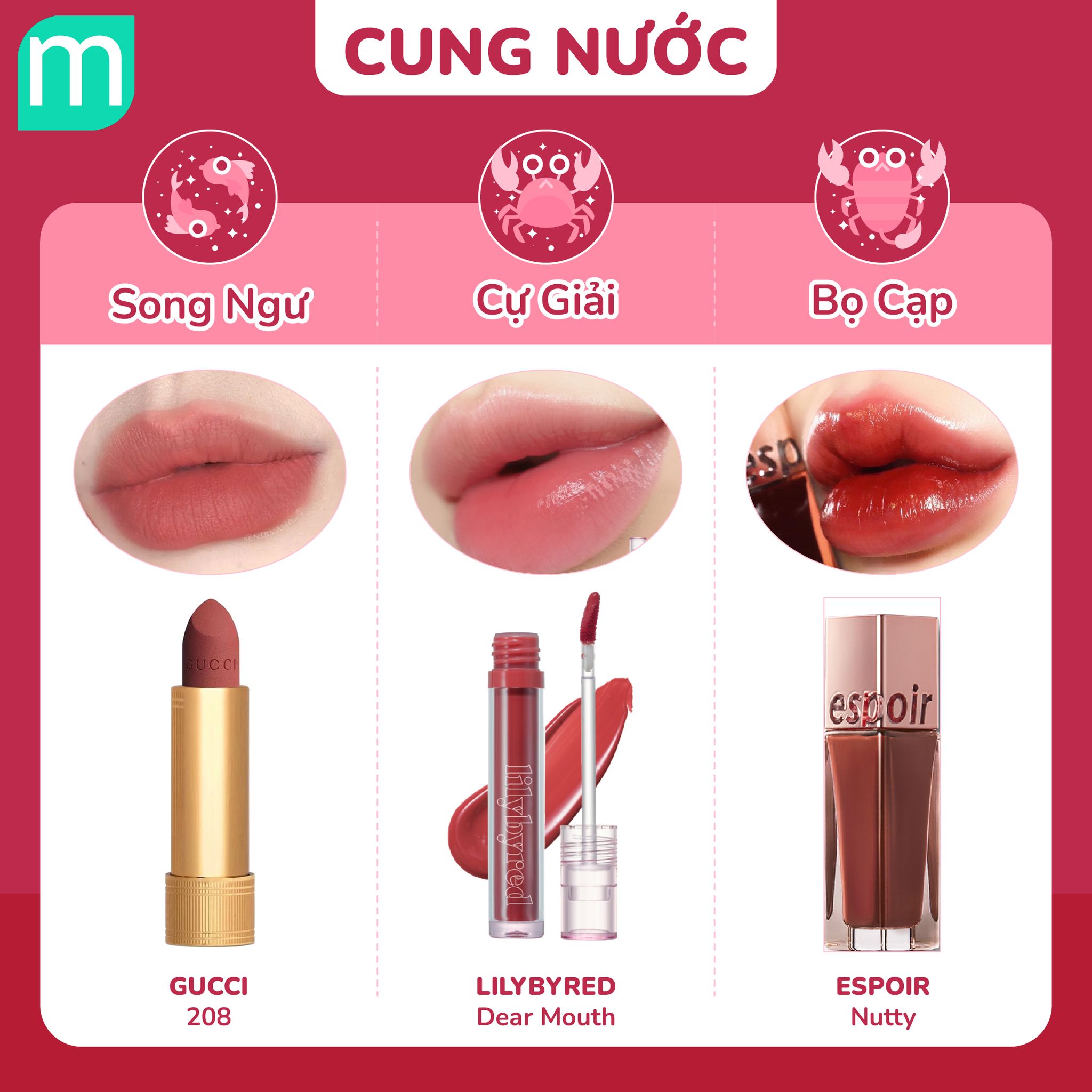 Màu Son Năm Mới Cho 12 Cung Hoàng Đạo 2023