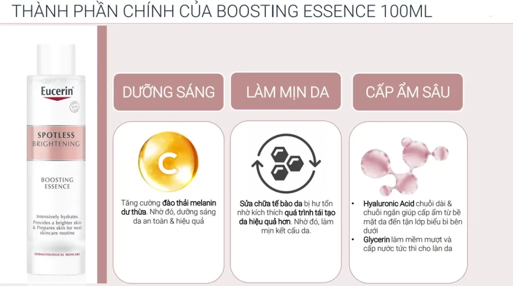 Nước Dưỡng Eucerin Spotless Brightening Boosting Essence 100ml