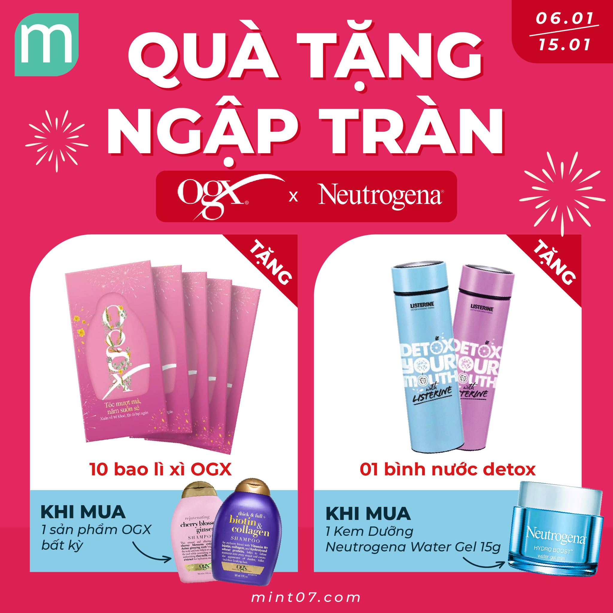 [OGX x NEUTROGENA] Quà Tặng Ngập Tràn