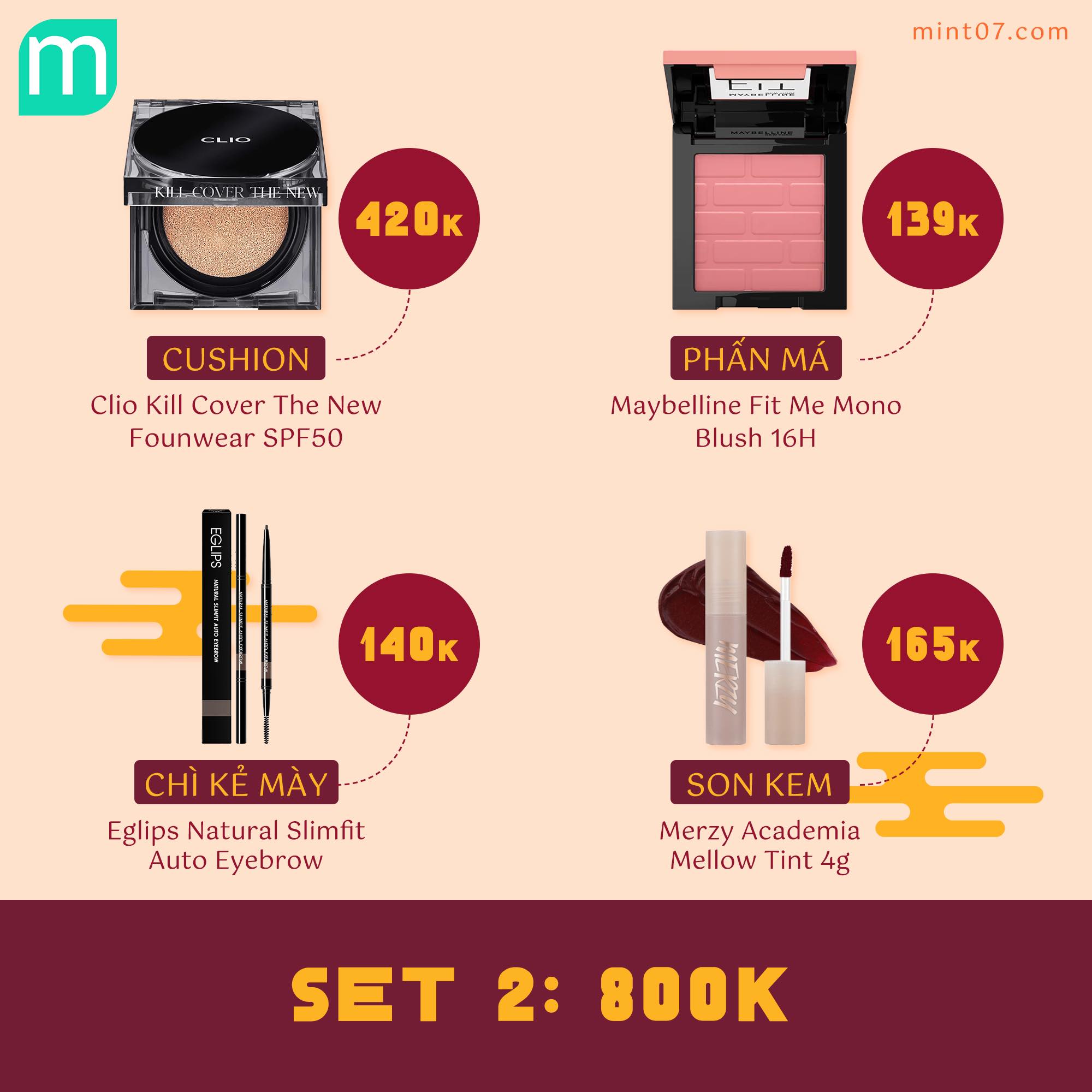 3 Set Makeup Theo Tầm Giá