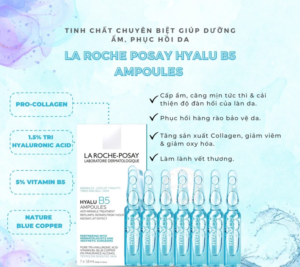 Tinh Chất La Roche Posay Hyalu B5 Ampoules (1.8ml x 7 lọ) Tinh Chất La Roche Posay Hyalu B5 Ampoules (1.8ml x 7 lọ)