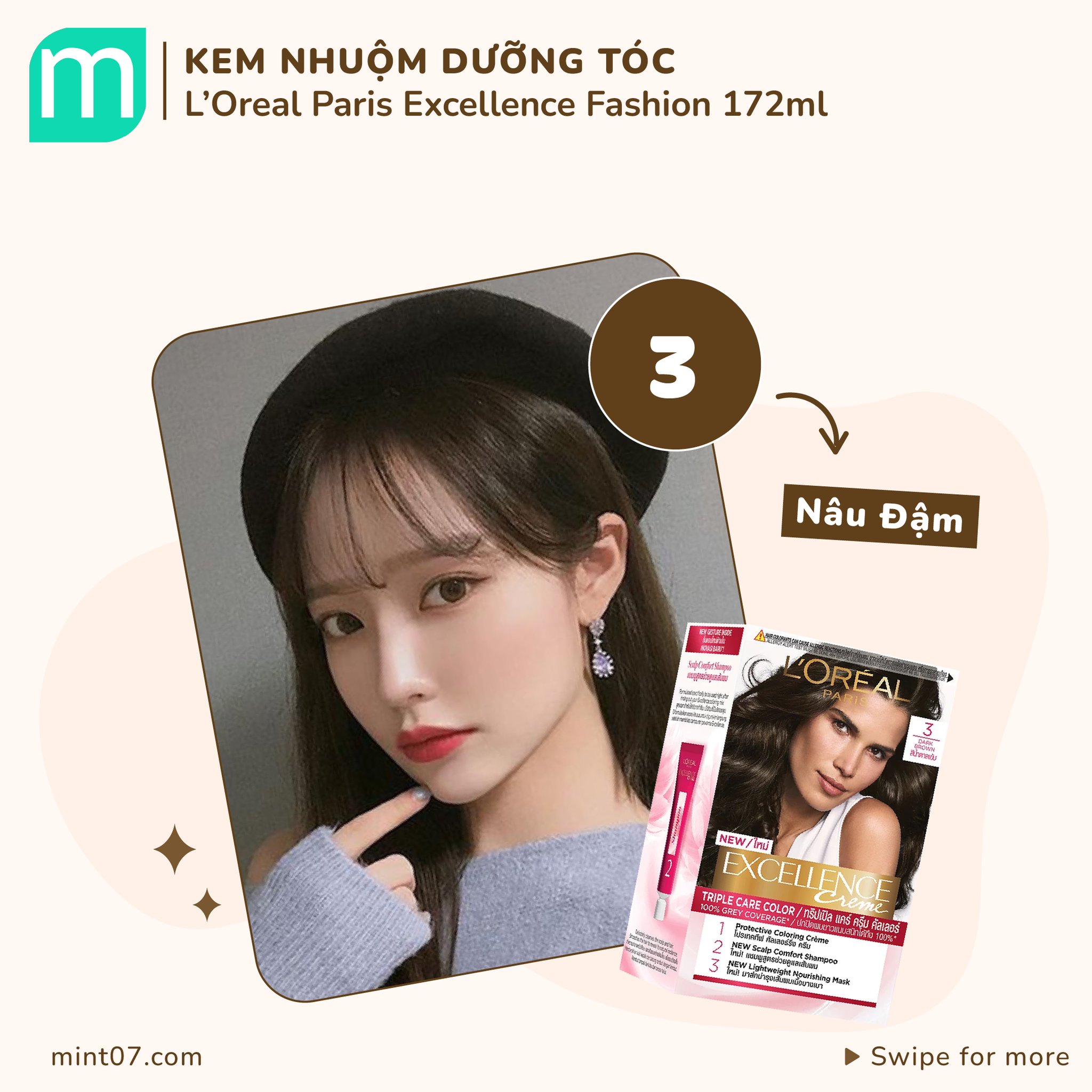 Kem Nhuộm Tóc L'Oreal Paris Excellence Fashion 