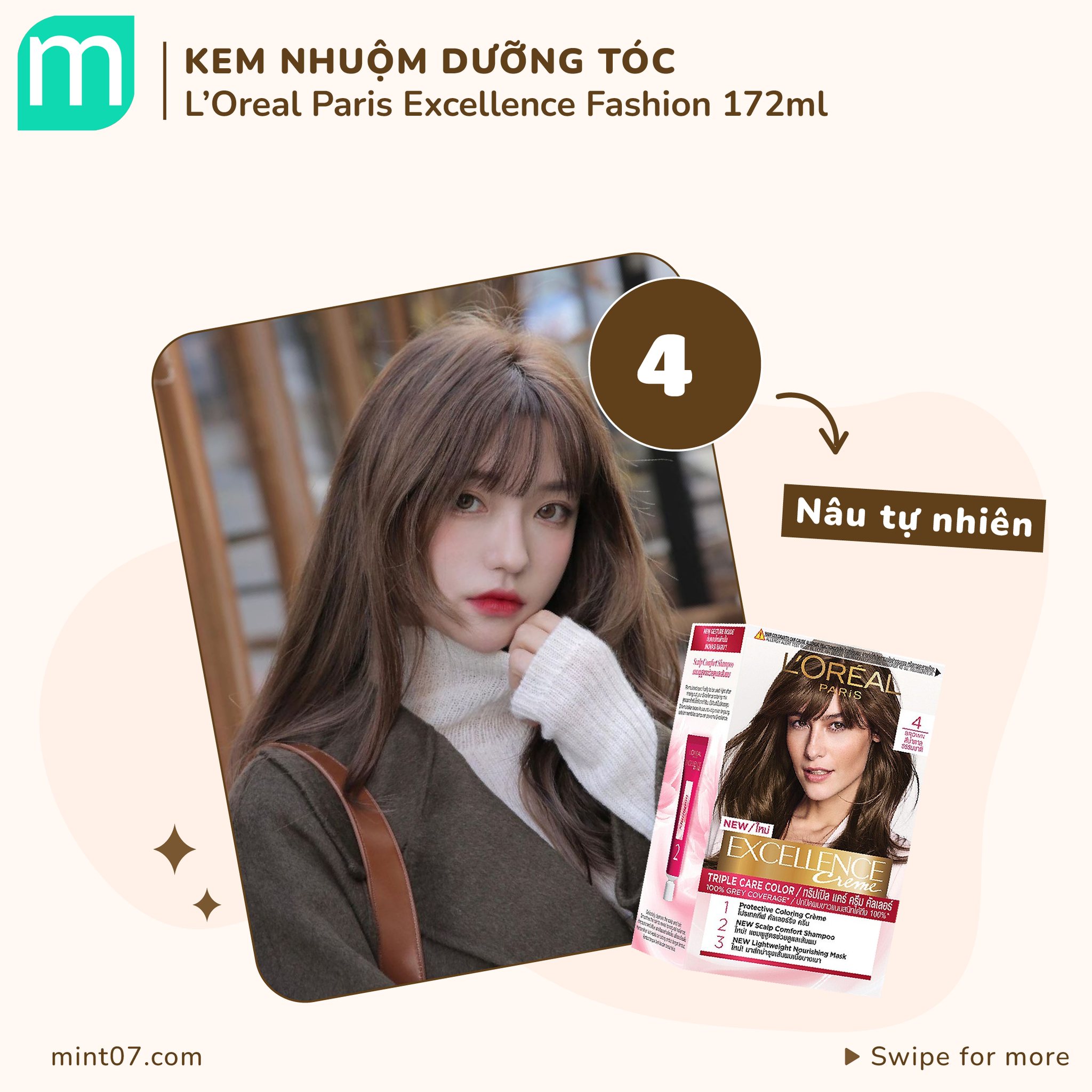 Kem Nhuộm Tóc L'Oreal Paris Excellence Fashion 