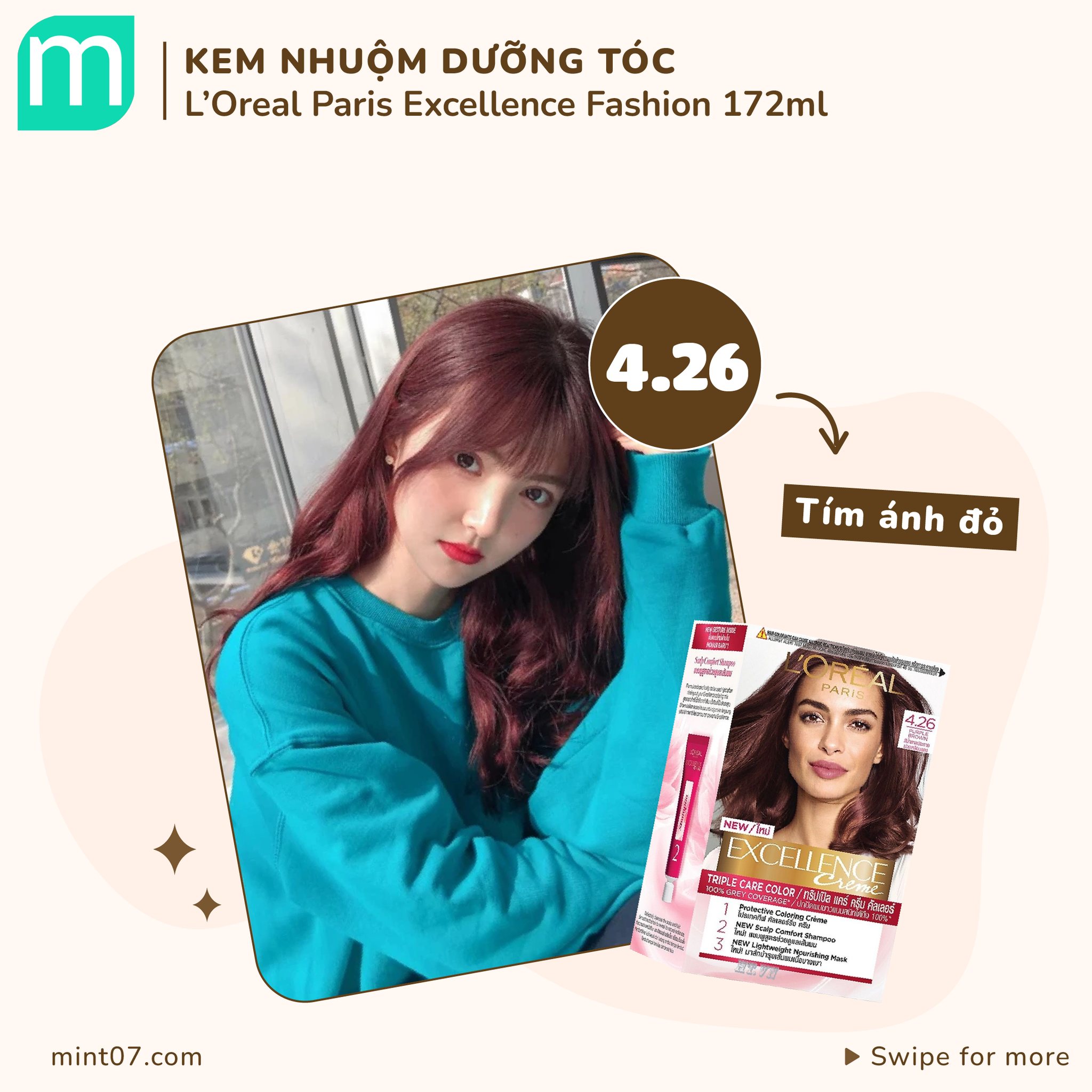 Kem Nhuộm Tóc L'Oreal Paris Excellence Fashion 
