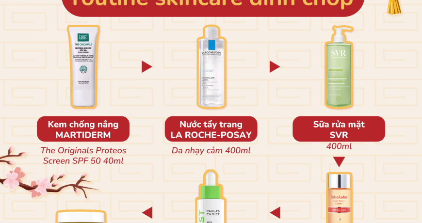 Xin Vía Da Đẹp Năm Mới Nhờ Routine Skincare Đỉnh Chóp