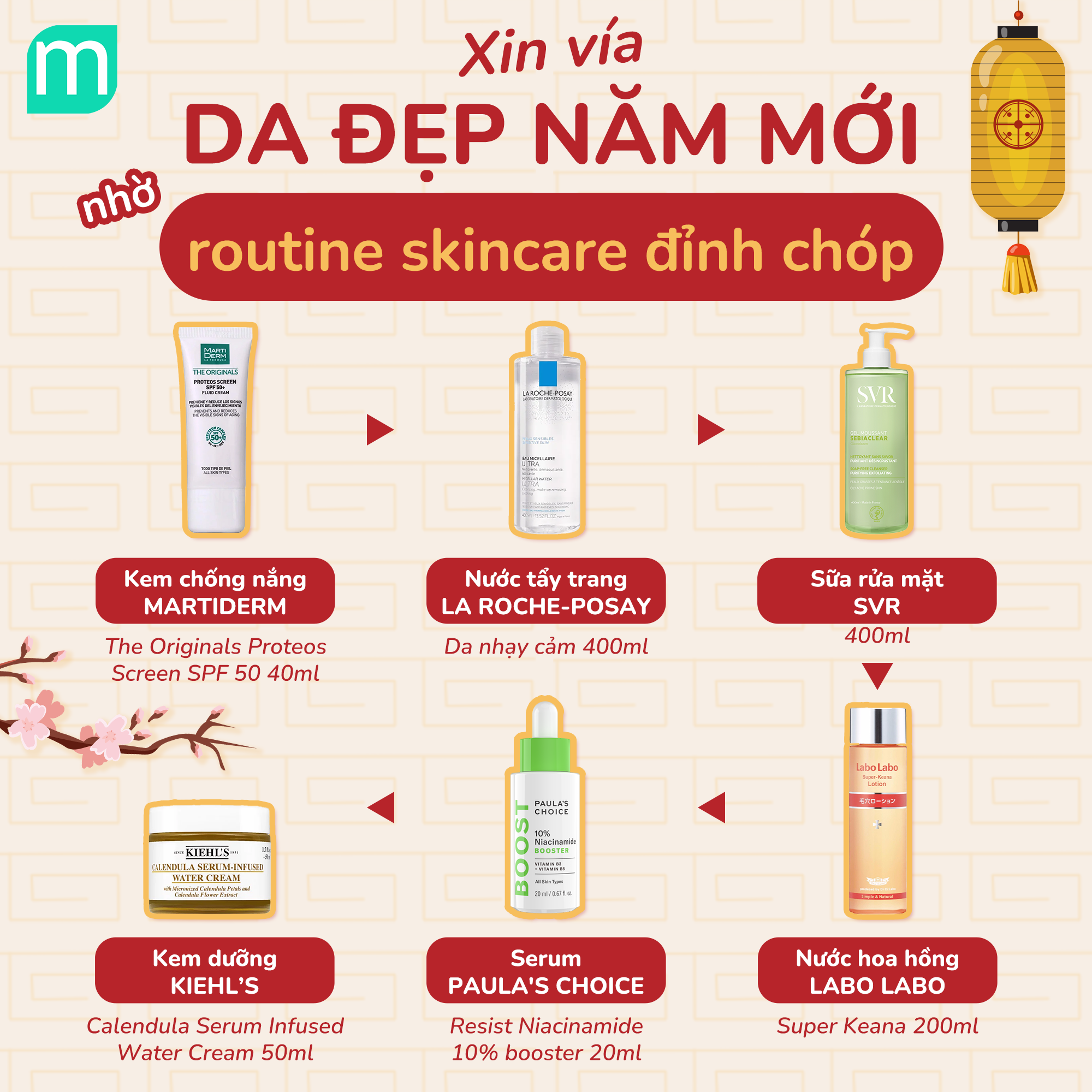 Xin Vía Da Đẹp Năm Mới Nhờ Routine Skincare Đỉnh Chóp 