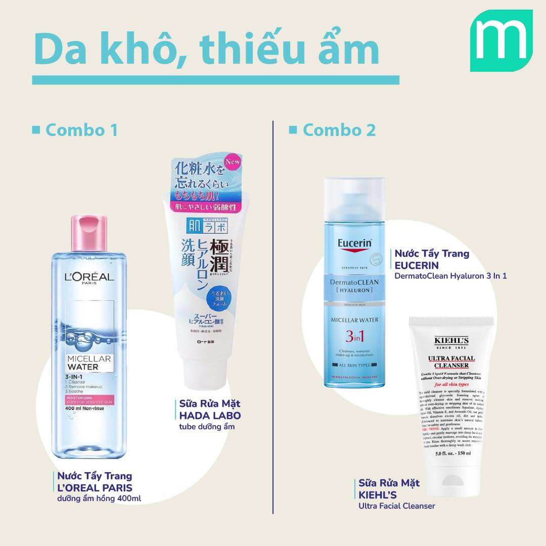 Gợi Ý Combo Làm Sạch Cho Từng Tình Trạng Da