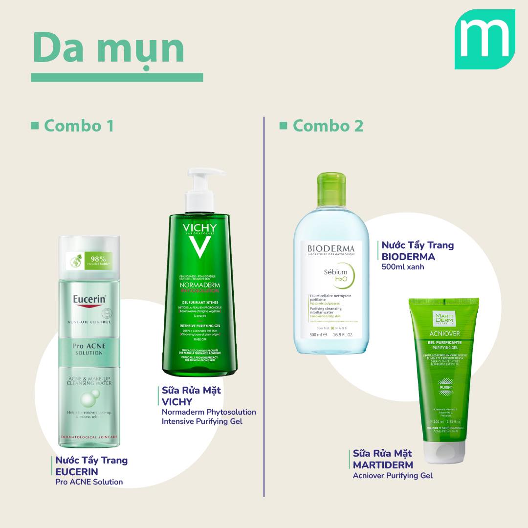 Gợi Ý Combo Làm Sạch Cho Từng Tình Trạng Da