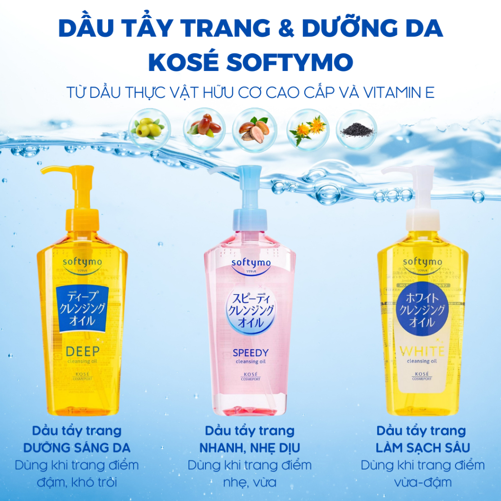 Dầu Tẩy Trang Kose Softymo Speedy Cleansing Oil 240ml Dầu Tẩy Trang Kose Softymo Speedy Cleansing Oil 240ml