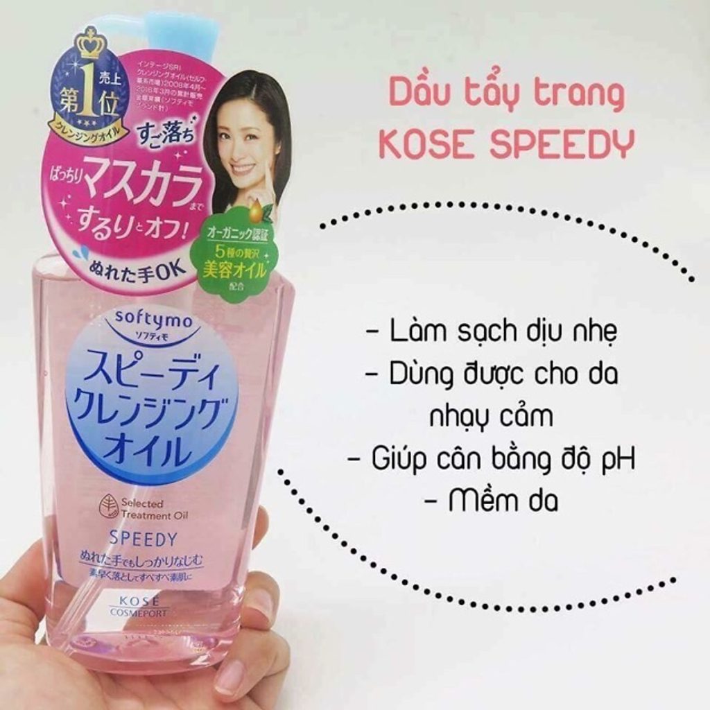 Dầu Tẩy Trang Kose Softymo Speedy Cleansing Oil 230ml