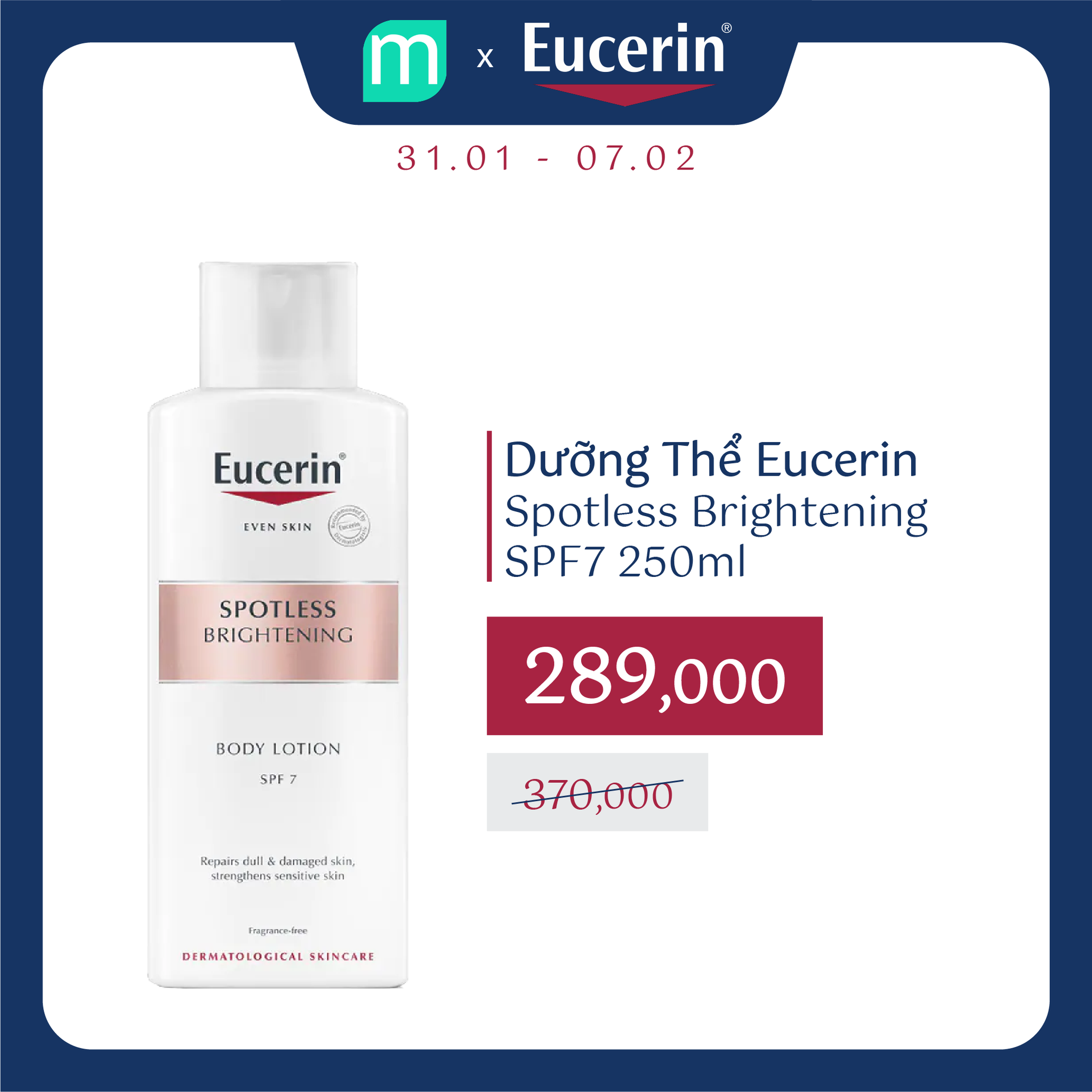Mở Bát Quý Mão – Eucerin BÃO SALE 20% Toàn Bộ Sản Phẩm