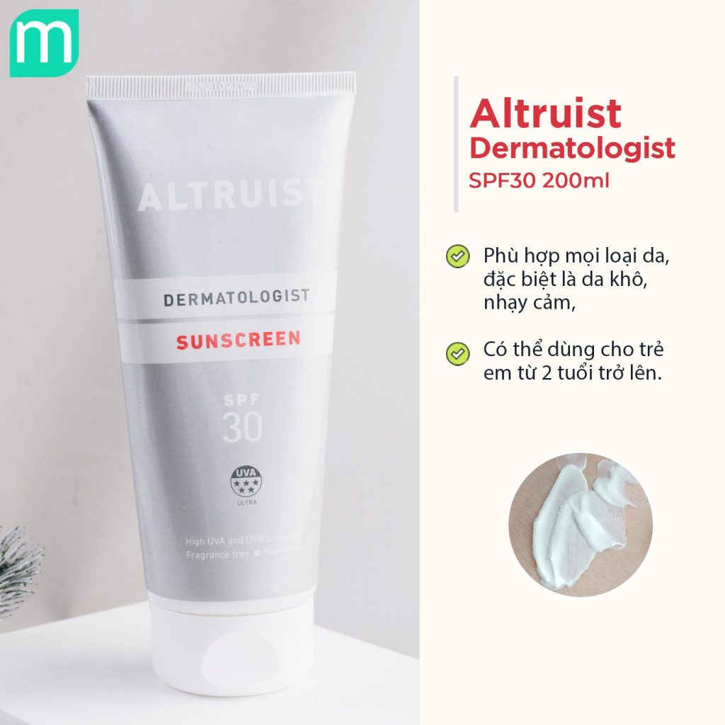 Kem Chống Nắng Altruist Dermatologist Sunscreen SPF30 200ml Kem Chống Nắng Altruist Dermatologist Sunscreen SPF30 200ml