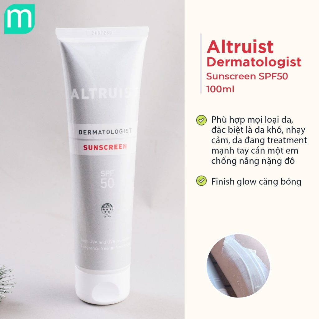 Kem Chống Nắng Altruist Dermatologist Sunscreen SPF50 100ml