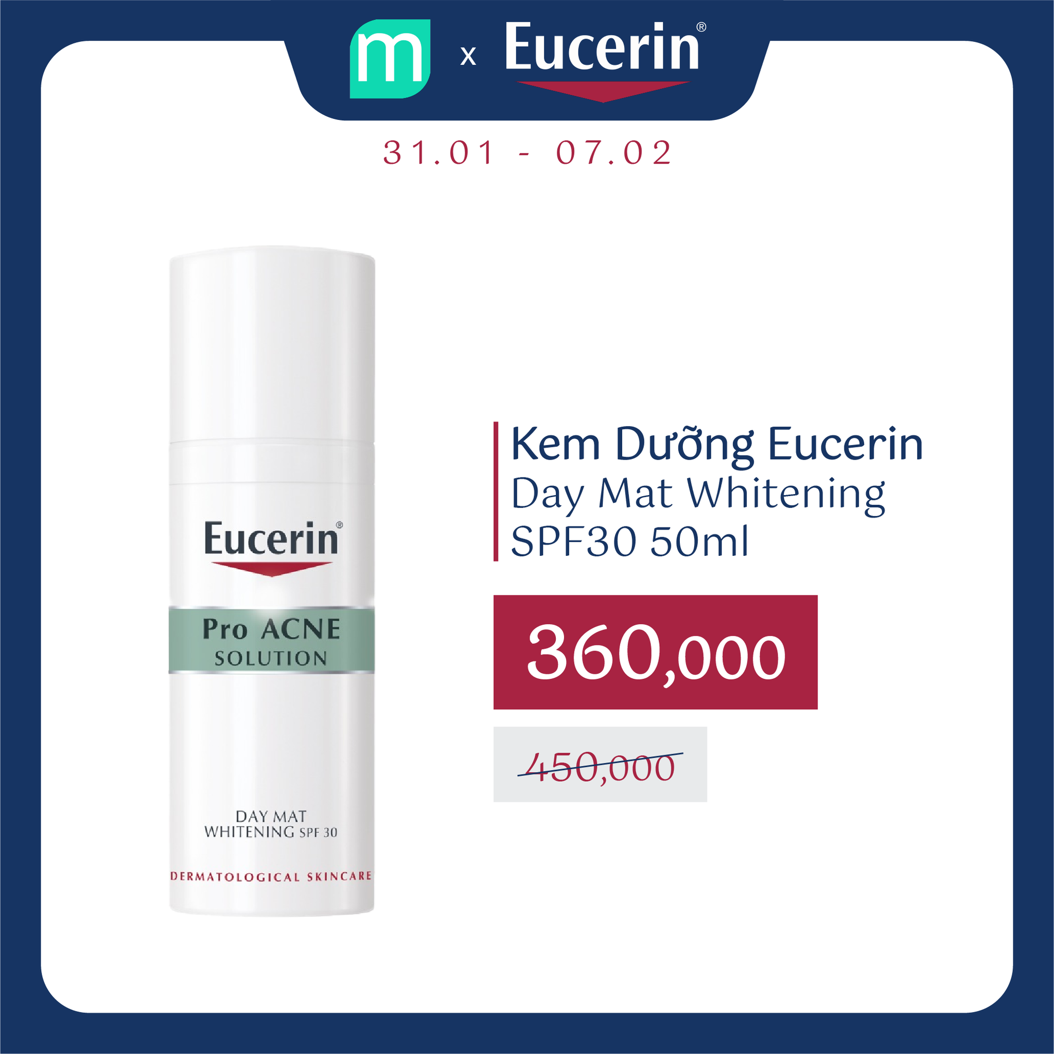Mở Bát Quý Mão – Eucerin BÃO SALE 20% Toàn Bộ Sản Phẩm