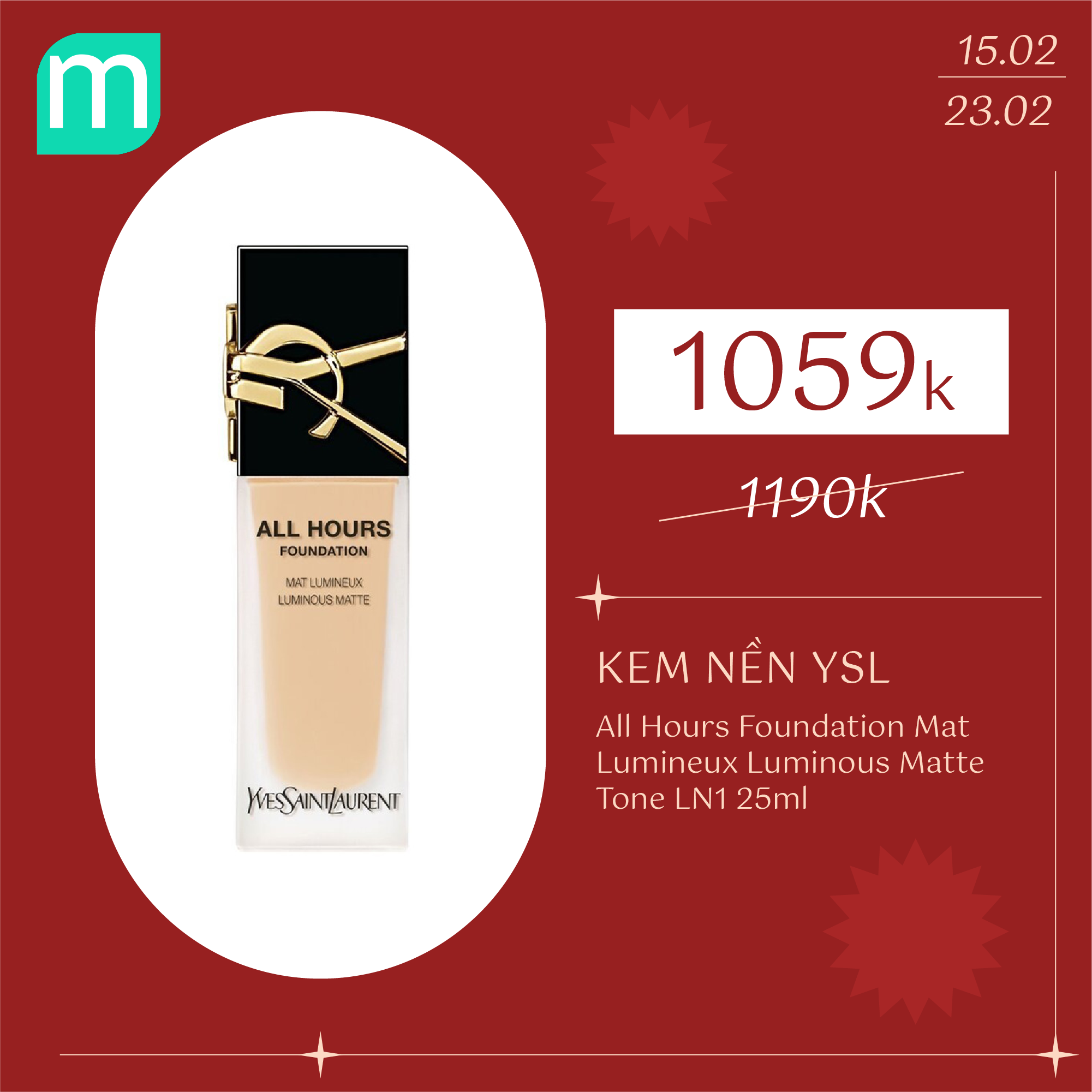 DEAL XỊN GIÁ HỜI – SALE MAKEUP HIGHEND UPTO 50%