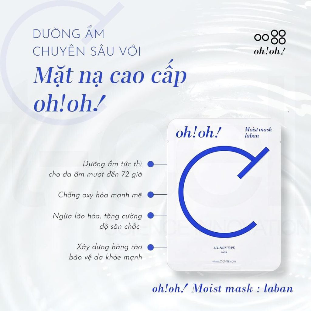 Mặt Nạ Oh!Oh! Moist Mask Laban 25ml Mặt Nạ Oh!Oh! Moist Mask Laban 25ml