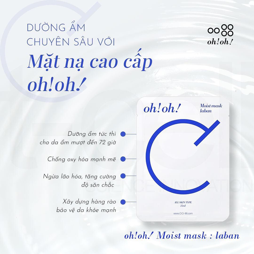 Mặt Nạ Oh!Oh! Moist Mask Laban 25ml Mặt Nạ Oh!Oh! Moist Mask Laban 25ml - Ảnh 4