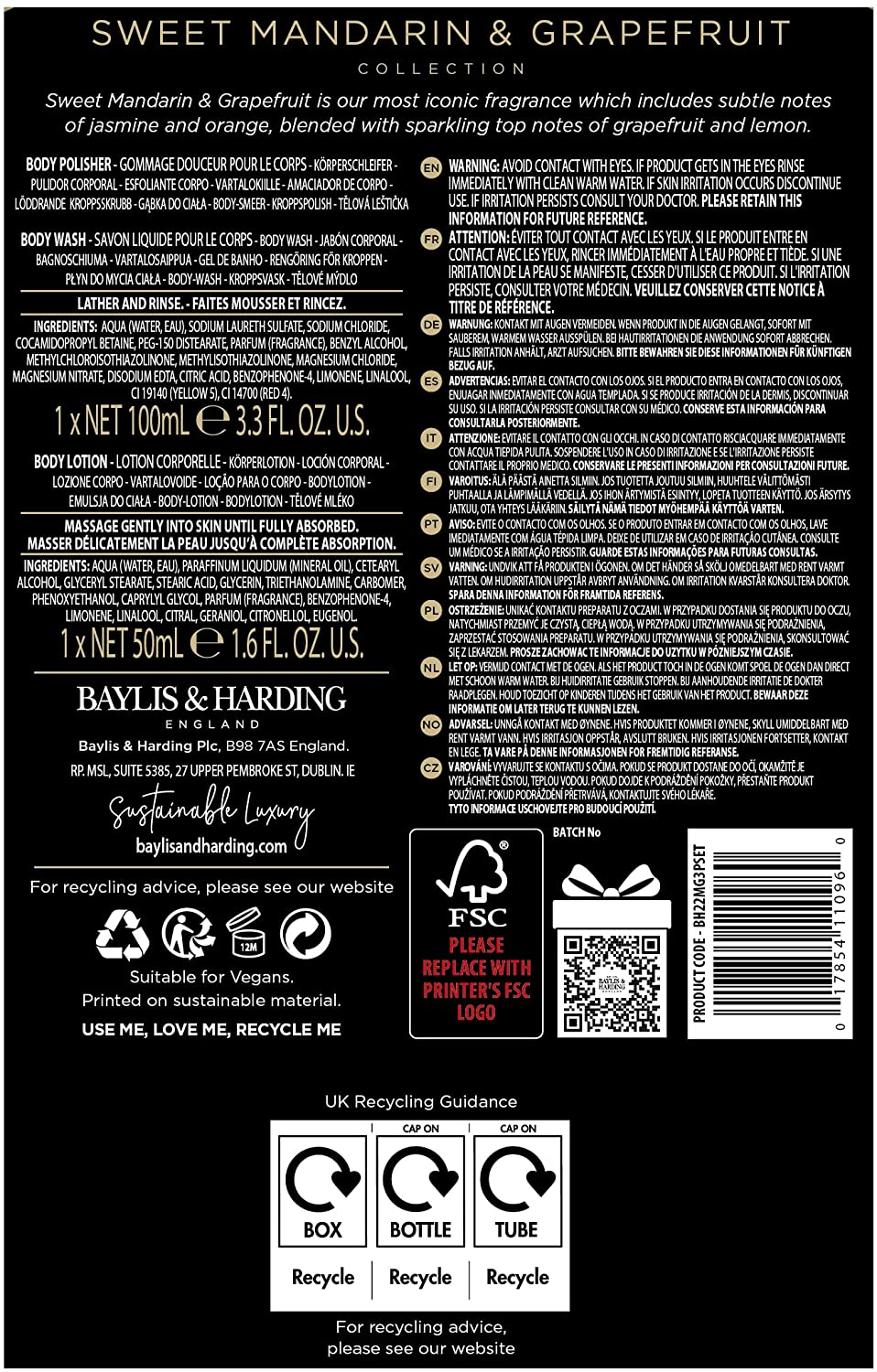 Set Baylis & Harding Sweet Mandarin & Grapefruit Signature Collection Luxury Essentials Set Baylis & Harding Sweet Mandarin & Grapefruit Signature Collection Luxury Essentials
