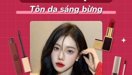 Son Đỏ Lạnh Tôn Da Sáng Bừng