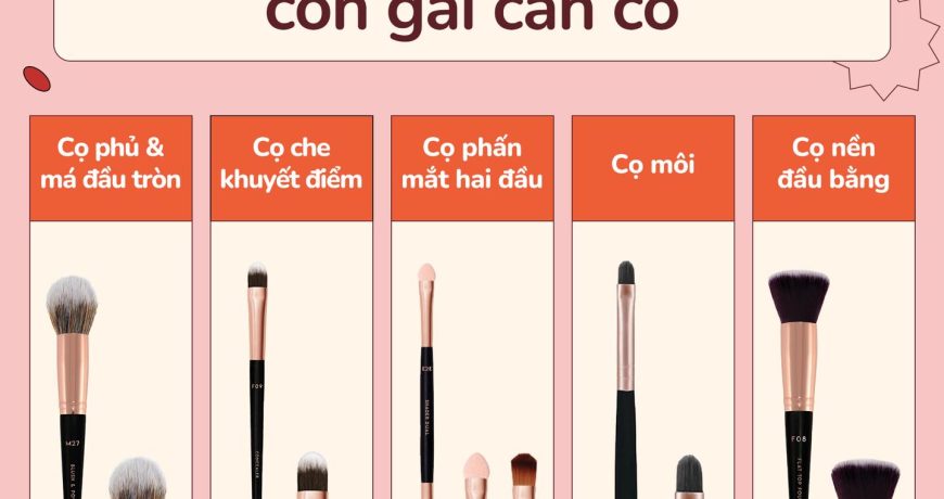 TOP 5 Cây Cọ Vacosi Cô Gái Nào Cũng Cần Có