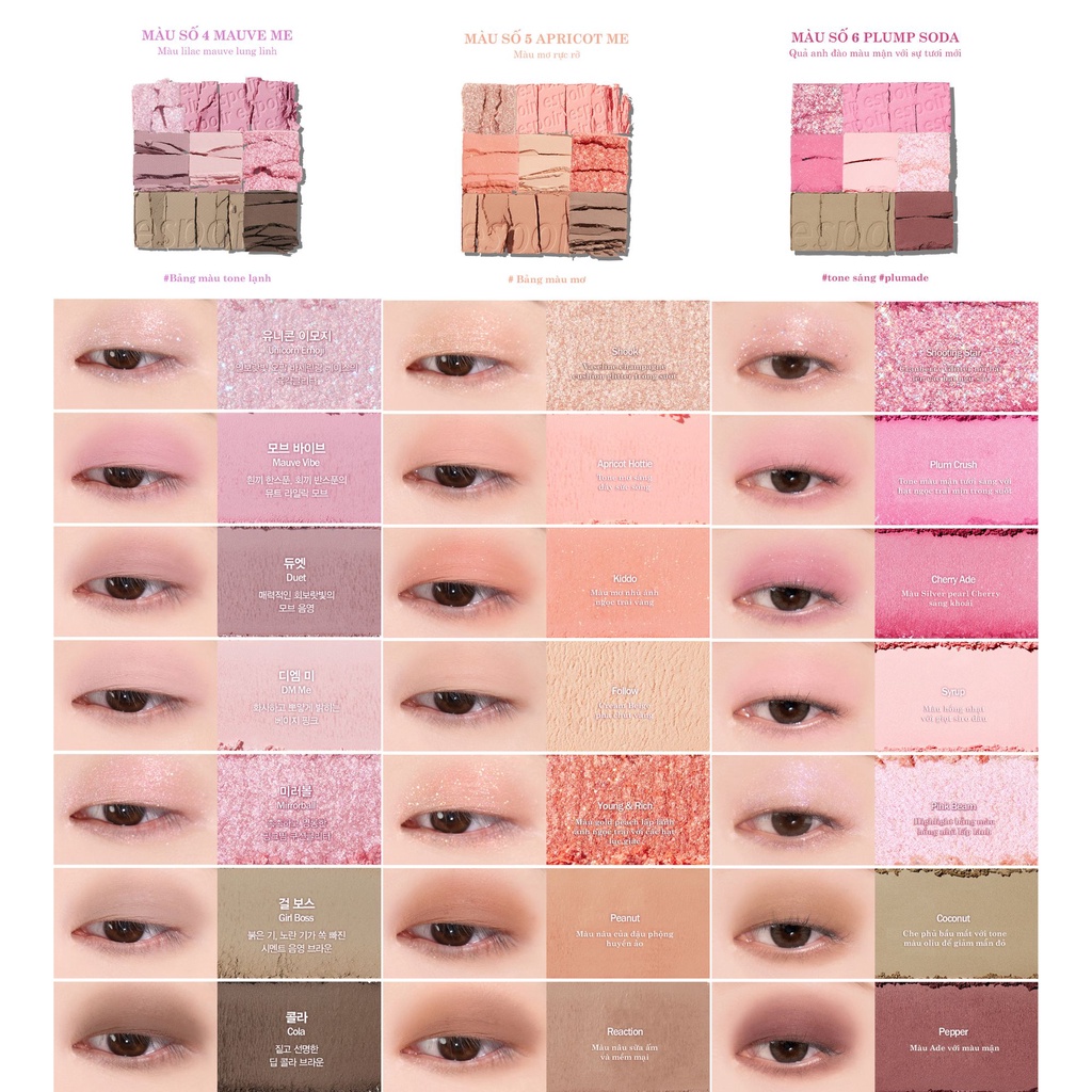 Phấn Mắt Espoir Real Eye Palette 7 Ô