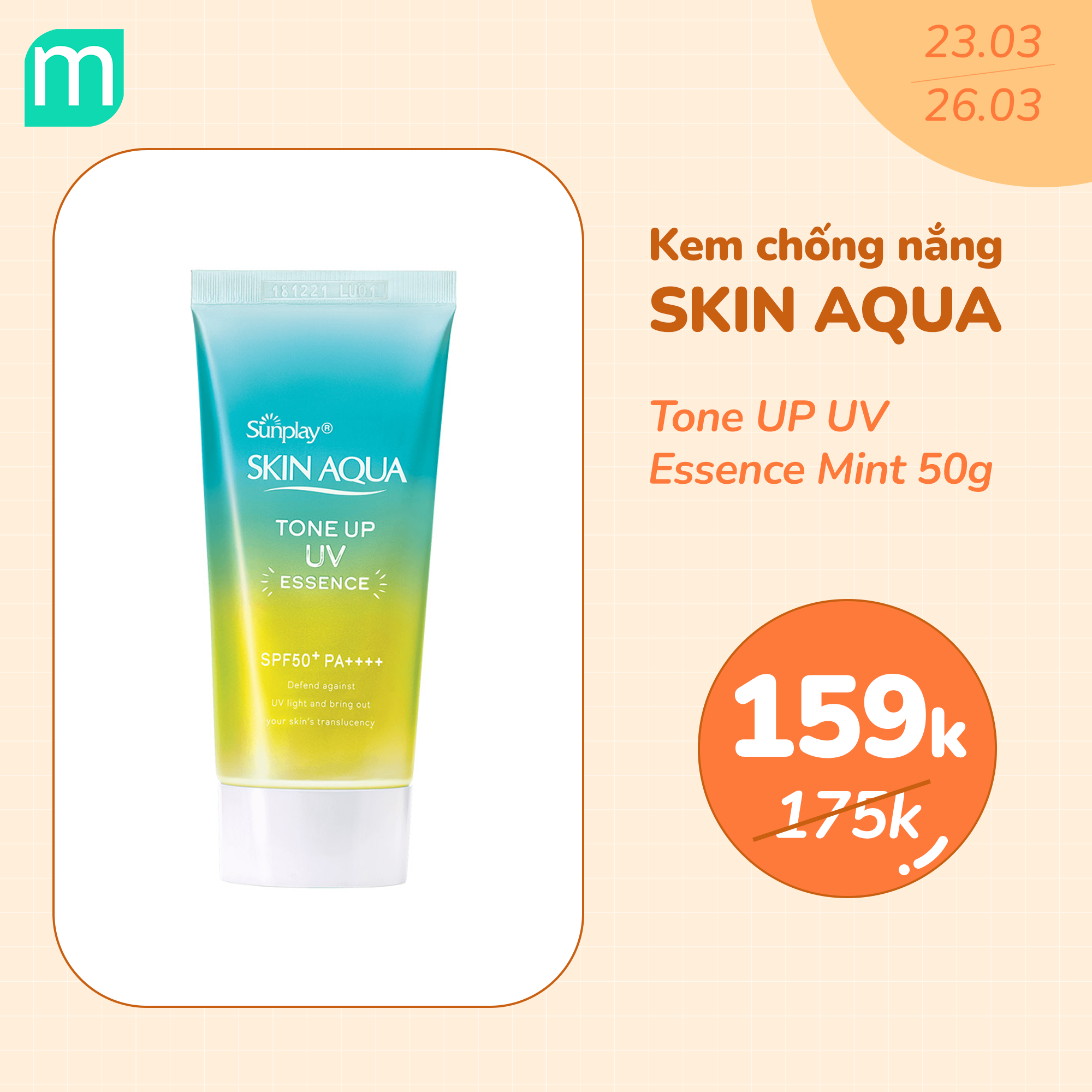 FLASH SALE CHỚP NHOÁNG – NẮNG ĐI SỢ CHI