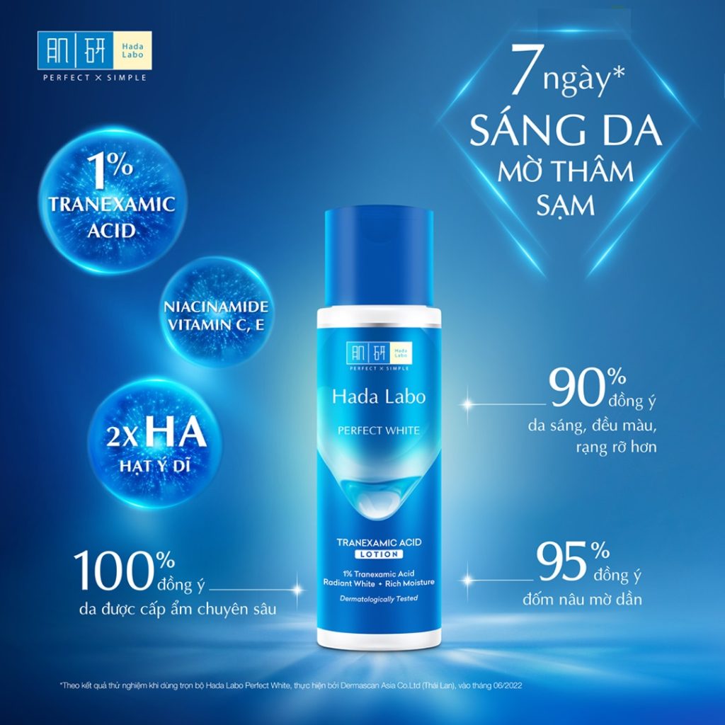Nước Hoa Hồng Hada Labo Perfect White Tranexamic Acid 170ml